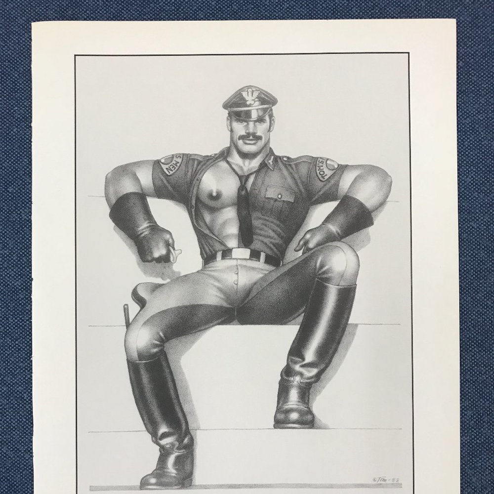 Art Page/Print TOM of FINLAND Art Book - Retrospective #2 1989 Cop TF136